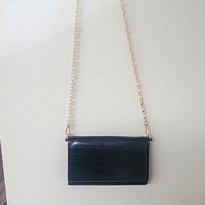 Lulus Black envelope style purse